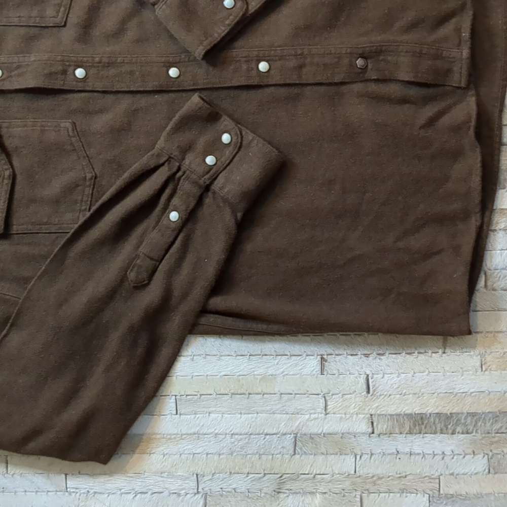 Ariat Hyde Retro Fitted Button Down Brown Long-Sl… - image 5